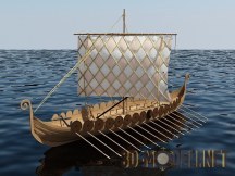 3d-модель Корабль викингов