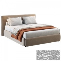 3d-модель Кровать  с односпальным изголовьем от Calligaris