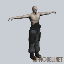 Персонаж soldier stripped из Half-Life 2