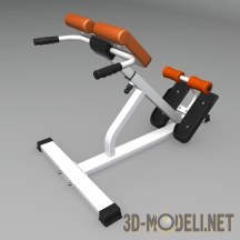 3d-модель Тренажер для тренировки спины, ягодиц и бедер