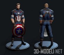 3d-модель Супергерой Капитан Америка