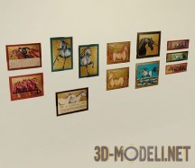 3d-модель Набор современных картин от Formitalia