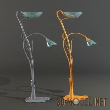 Напольный светильник в форме растения
