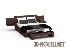 3d-модель Кровать в японском стиле