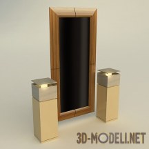 3d-модель Зеркало с тумбами от Mobilfresno
