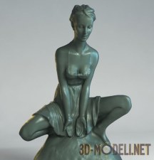 3d-модель Статуэтка молодой девушки