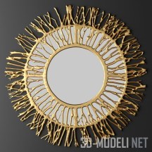 3d-модель Круглое зеркало-солнце