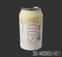 3d-модель Банка диет-соды