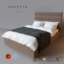 3d-модель Современная кровать «Lucca» Pufetto