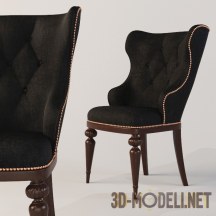 3d-модель Классический стул с высокой спинкой