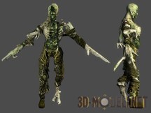3d-модель Персонаж зомби «Puker Mummy» из «Dead Space 3»