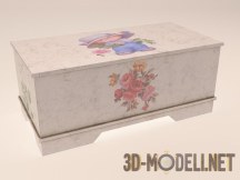 3d-модель Ретро-коробка для игрушек
