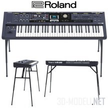 3d-модель Клавишные Roland VR-09