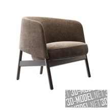 3d-модель Кресло Collar Lounge Wood от Bensen