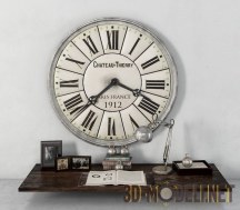 3d-модель Большие часы в викторианском стиле