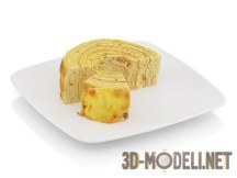 3d-модель Половинка блиного тортика
