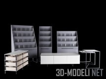 3d-модель Набор прилавков для Wolford