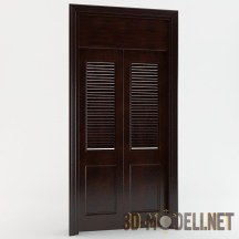3d-модель Дверь с жалюзи