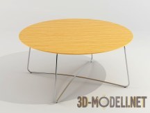 3d-модель Круглый стол на тонких гнутых ножках