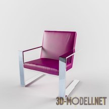 3d-модель Пурпурное кресло в стиле гламур