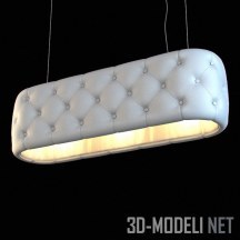 3d-модель Овальный светильник с обивкой капитоне