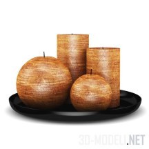 3d-модель Свечи под дерево