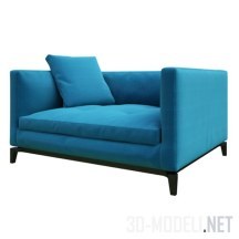 Синее кресло от Minotti