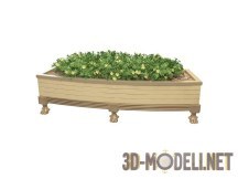 3d-модель Декоративная кадка с цветами для сада