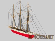 3d-модель Парусный корабль «Amphitrite»