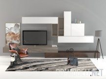 3d-модель Полный комплект мебели для гостиной
