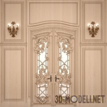 3d-модель Дверь в стиле Ампир