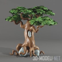 3d-модель Мультяшное дерево