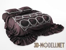 3d-модель Постельное белье с декором
