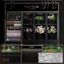3d-модель Стильный цветочный магазинчик «Flower of London»