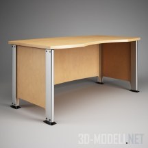 3d-модель Стол с алюминиевыми накладками