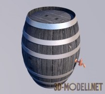 3d-модель Бочка для вина