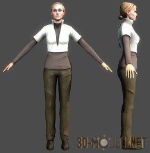 3d-модель Девушка из «Dead Space 3»