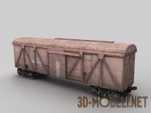3d-модель Cтарый советский Ж/Д вагон