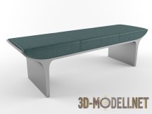 3d-модель Скамейка с мягким сиденьем