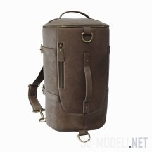 3d-модель Кожаный винтажный рюкзак