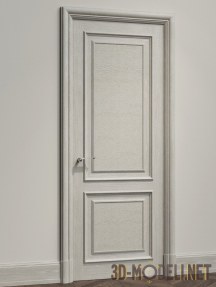 3d-модель Филенчатая дверь из светлого дерева Atelieranjou