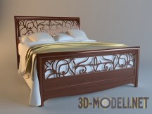 3d-модель Деревянная кровать Tiepolo Beta Mobili Malvezzi
