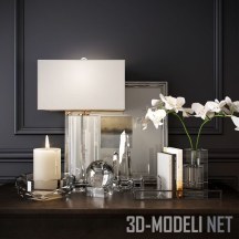 3d-модель Декор Williams-Sonoma с орхидеей