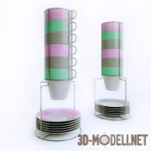 3d-модель Чашки и тарелки Gaia Design