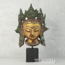 3d-модель Чугунная голова Kwan Yin