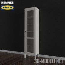 3d-модель Витрина Hemnes от IKEA со стеклянной створкой