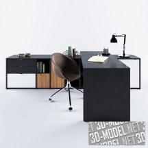 3d-модель Набор офисной мебели от Boconcept