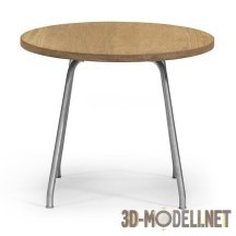 Круглый минималистичный столик Ch415 Hans Wegner 1958