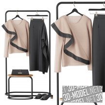 3d-модель Одежда Givenchy на вешалке