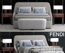 3d-модель Кровать Audrey Fendi Casa